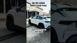 Second free service, Maruti Suzuki Fronx Nexa #car #fronx #marutisuzuki #service