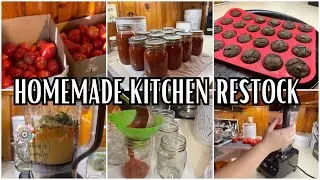 Restocking the Pantry & Freezer || Homemade Kitchen Restock