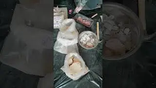 Crunchy Clay Rock Packing Live #chalkasmr #clay #minerals #asmr #asmrsounds #pottery #clayasmr