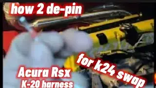 How 2 de-pin & re -pin injectors pigtails plugs on  a k20-k24 swap motor harnesses 