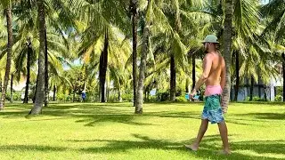Tropical Morning in Phu Quoc 🌊 | Calm Beach Walk | 4K
