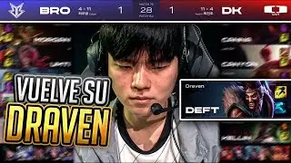 DEFT VUELVE A JUGAR DRAVEN Y PASA ESTO // DK vs BRO Highlights game 3