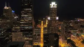 Chicago by Night 4k Video