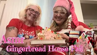 ASMR trying to build a gingerbread house while talking about our favorite Christmas movies (Fail)