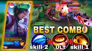 VALE BEST COMBO SKILL ONE HIT DIE💥☠️VALE BEST BUILD 2023||MLBB
