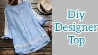Stylish Boutique style Kurti Top cutting and Stiching Tutorial