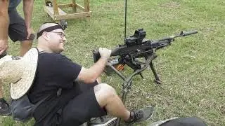 Человек с пулеметом - Максим Полиция  - Пулемет FN M240 с глушителем. NFA Channel Shoot 2019
