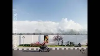 3D view of Beautification of ALG Wall Rajouri 