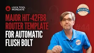 Major HIT-42FB8 Router Template for Glynn-Johnson / Ives Automatic Flush Bolt | Lock Tool Monday