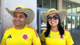 Aficionados colombianos en Santa Clara