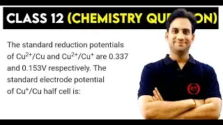 The standard reduction potentials of Cu&sup2;+/Cu and Cu&sup2;+/Cu+ are 0.337 V and 0.153 V respectively.