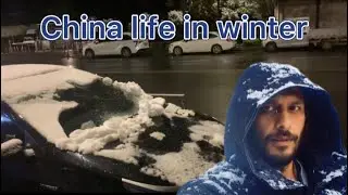 Back to pavilion after such a long time with China snowfalling night view
