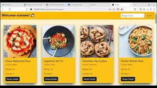 API data fetch ka use karke ek dynamic recipe website banayi hai