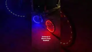 Modified Cycle LED Light | Emotorad x1 Modified Electric ⚡️ Cycle Crazy Look