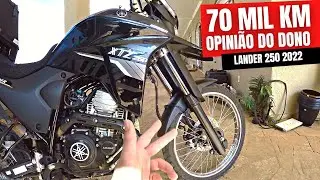 Lander 250 2022 com 70 mil Km  -  Opinião do dono que é motoboy