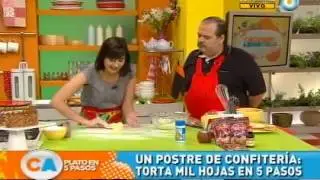 Torta mil hojas en 5 pasos
