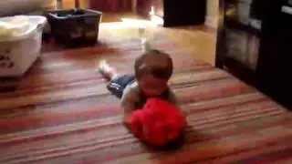 Carter With Elmo's Tickle Hands