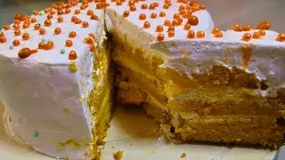 Eggless Mango Cake Without Oven At Home | Homemade Easy Steps Mango Cake | Cake Easy Recipe
