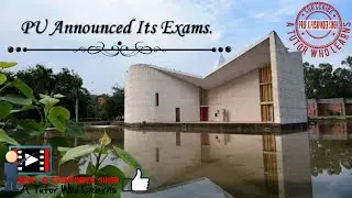 Panjab University Chandigarh IMPORTANT  Announcement of Exam Dates|| PUCHD|| PU ONLINE Exams||