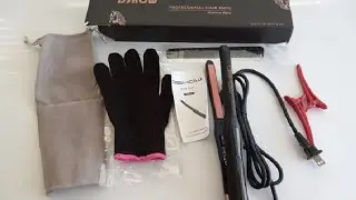 DSHOW Mini Flat Iron, Small Pencil Flat Iron Hair Straightener Review, Takes a while to get to high