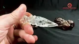 Dague Phurba en cristal de roche- Qualit&eacute; gemme