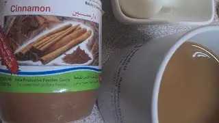 COFFEE WITH CINNAMON POWDER &MILK