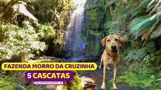 😱 ÚNICA trilha com 5 CASCATAS: vale a pena? | Fazenda Morro da Cruzinha | São José dos Ausentes