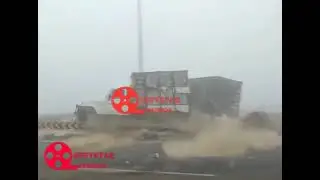 fog causes accident 😰😰😰😰