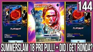 SUMMERSLAM 18 PRO PULL! RONDA ROUSEY RTG! #WWESUPERCARD S4 #144