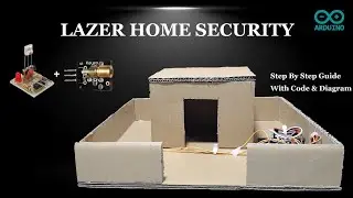 How to make a Laser Home Security system using Arduino Uno || Science project || with code  😵😵