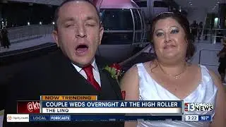 Lucky couple gets married atop High Roller in Las Vegas