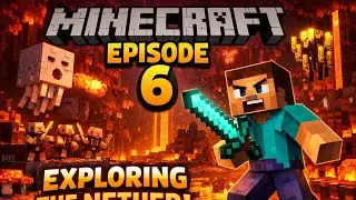 MY DAY-6 in SURVIVAL MINECRAFT|EXPLORING NETHER!?