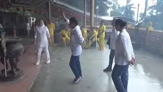 下雨天 九天玄女降駕演練 苗栗仙山協靈宮參拜九天玄女