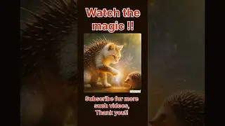 A Cat Meets a Hedgehog&hellip; and MAGIC Happens |  #MagicAnimals #CuteCat #transformation #cute