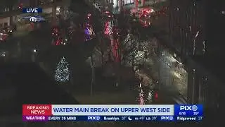Massive water main break on Upper West Side