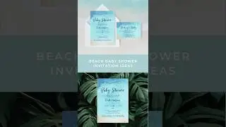 Beach Baby Shower Invitation ideas 🏝️ #babyshower #babyshowerideas #babyshowerinvitation #babylove