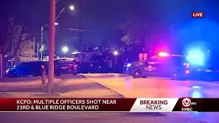 Three Kansas City police officers shot in the 2300 block of Blue Ridge, conditions unknown