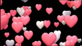 Heart green screen Video | pink and white heart effect | #effects #heart #hearteffects