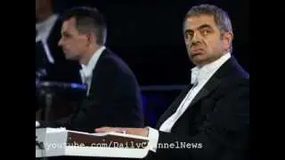 Mr Bean brings down the house as he leads orchestra 'Bumbling '