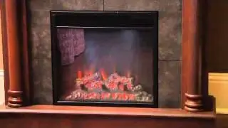 Chimney Free Wexford Convertible Cabinet Brown Cherry & 18