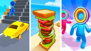 Shape Shifting Vs Sandwich Runner Vs Layer Man 3D💚💚💚Walkthrough Gameplay JR3511