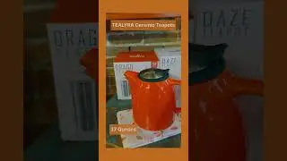 Ceramic Orange Tea Pot by Tealra