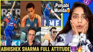 Pakistani React On Indian Cricketer  Abhishek Sharma Attitude 🔥 | Sixer King of Cricket 🏏