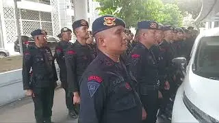 Personil Brimob Polda Sumut  ikut Di DPRDSu, Kawal Demo Mahasiswa USU, Unimed dll Medan 28/7/2025