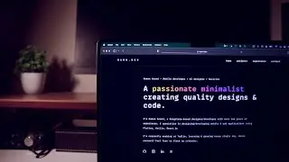 [Cinematic] Building Personal Website Using Vanilla HTML/CSS