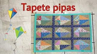 Como Fiz Esse Tapete Pipas de Retalhos/ Vem Aprender #costuracriativa
