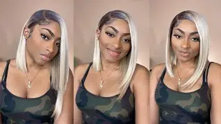 $40 Buss Down Side Part Bob 😍 | Outre Sleeklay Part HD Lace Wig - Nella *QuickWeave* | Memie Carvel