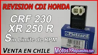 CDI Honda CRF 230 XR 250 R SIn Limite de RPM PIETCARD 2010