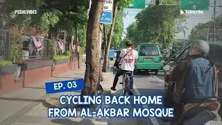 Cycling Back Home from Al-Akbar Mosque | Peaceful Sunset Ride VLOG | Urban  Bike Commute episode 3