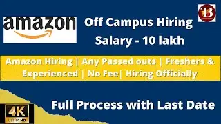 Amazon hiring 2022 batch registration process|Work from home job|Amazon jobs